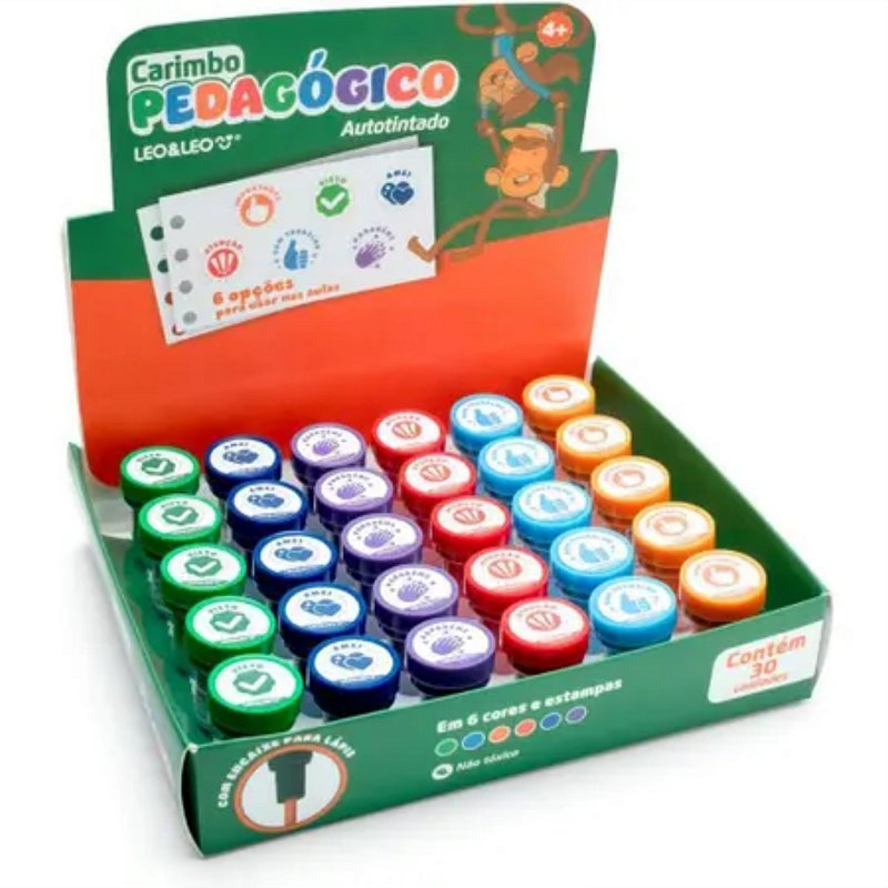 CARIMBO PEDAGOGICO 6 MODELOS SORTIDOS DP.C/30 92096 - LEONORA