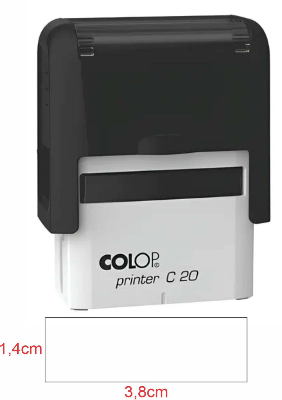 Carimbo Automático C20 38x14 Base Branca