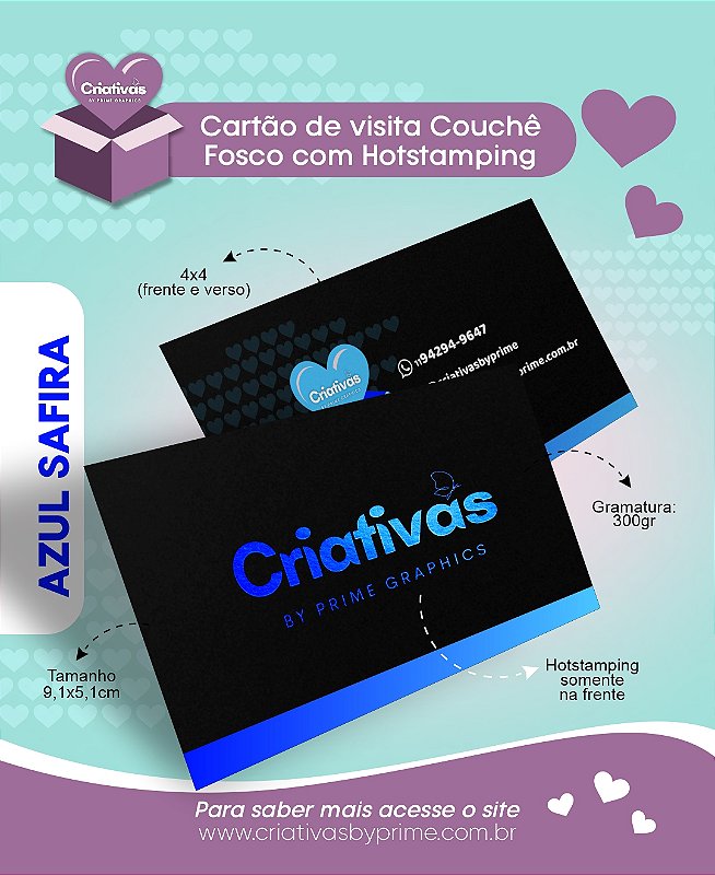 Cartão de Visita Hot Stamping