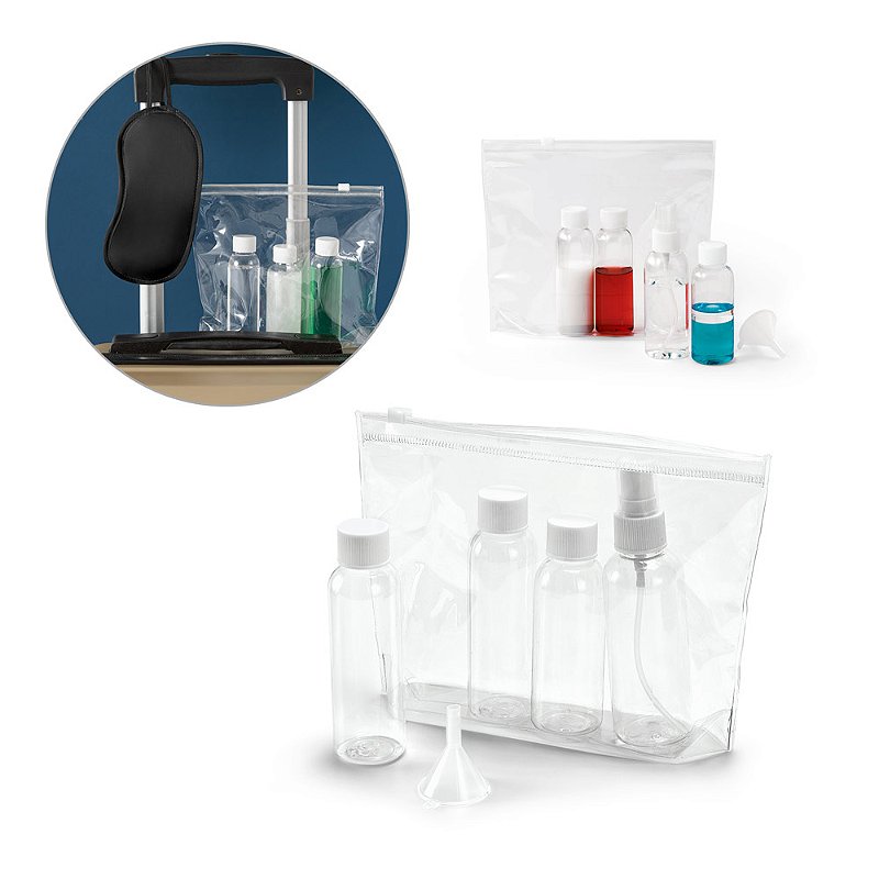 Bolsa de cosméticos hermética em PVC - Ref: 110